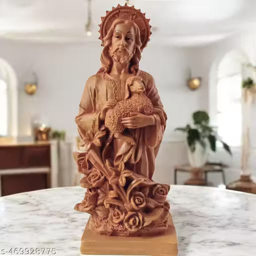 Jesus Statue Christian Jesus Christ Idol Good Shepherd