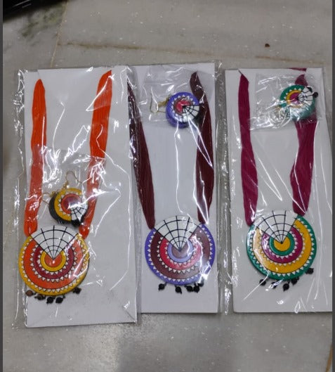 Madhubani Folk Art Jewelry Set