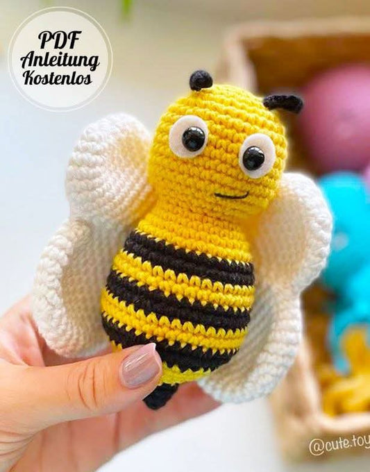 Handmade Crochet Bee Plush Toy