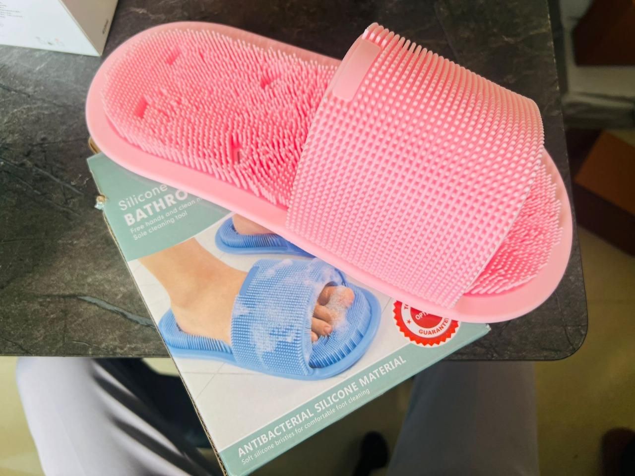 Shower Foot Scrubber with Non-Slip Suction Cups