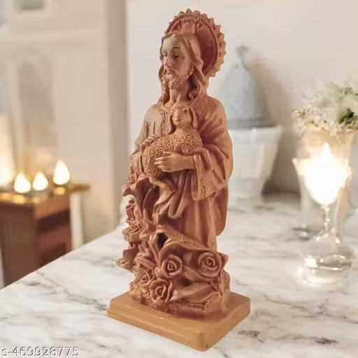Jesus Statue Christian Jesus Christ Idol Good Shepherd