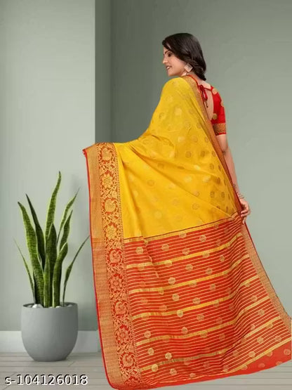 Banarasi Silk Yellow Saree