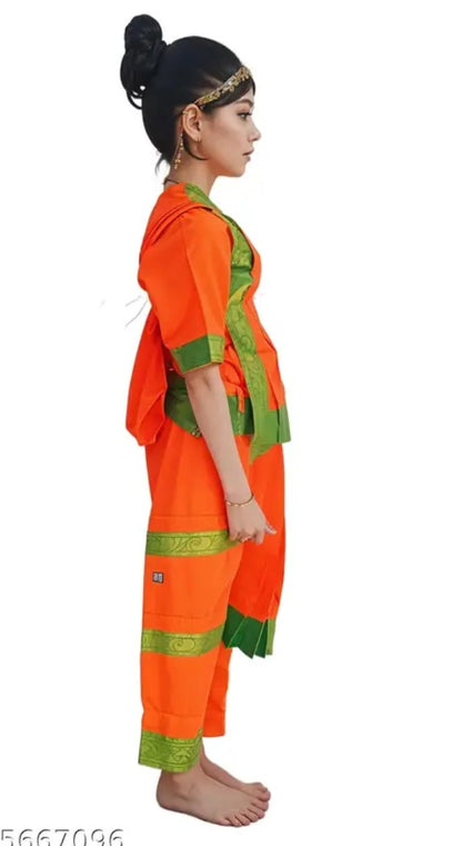 Girls Bharatanatyam Costume Set