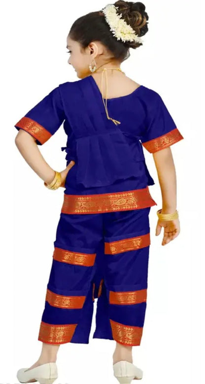 Girls Bharatanatyam Costume Set