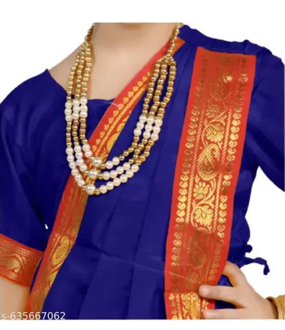 Girls Bharatanatyam Costume Set