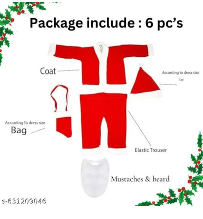 Santa Claus Costume Dress Kids Christmas