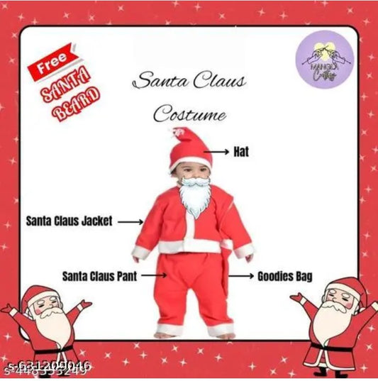 Santa Claus Costume Dress Kids Christmas