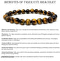 Premium Tiger Eye Natural Stone Bracelet with Authenticity Certificate